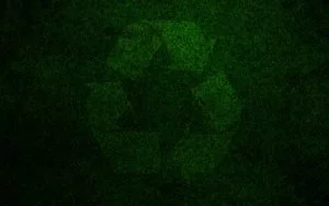 Recycle_logo_on_background_green